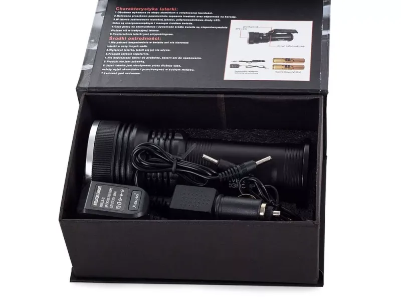 Bailong latarka szperacz policyjna LED CREE XP-E zdjęcie 12