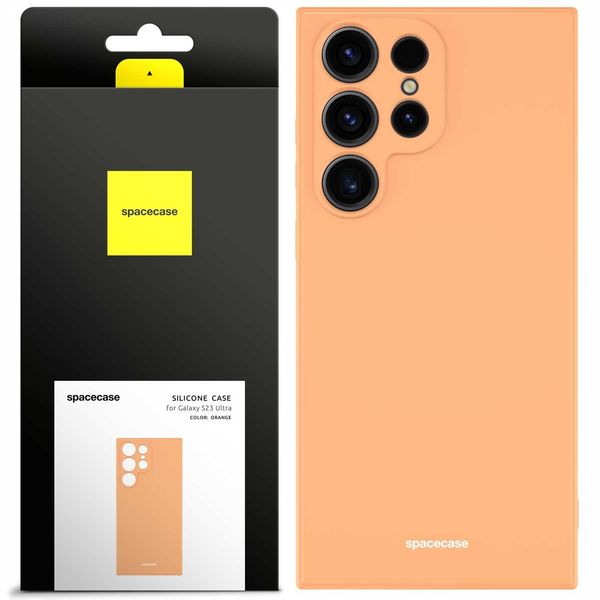 Spacecase Silicone Case Galaxy S23 Ultra orange zdjęcie 1