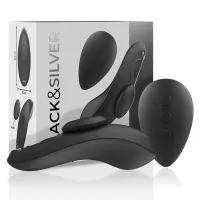 black&silver panty model - silikonowe majtki wibrujące z pilotem