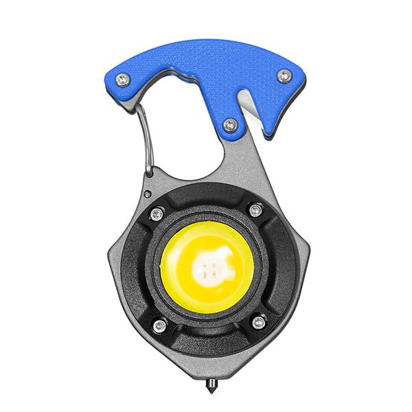 Latarka Mini LED Breloczek W5143 Typ C z 2 bitami niebieska zdjęcie 1
