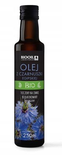 OLEJ Z CZARNUSZKI TŁOCZONY NA ZIMNO BIO 250 ml - BIOOIL na Arena.pl