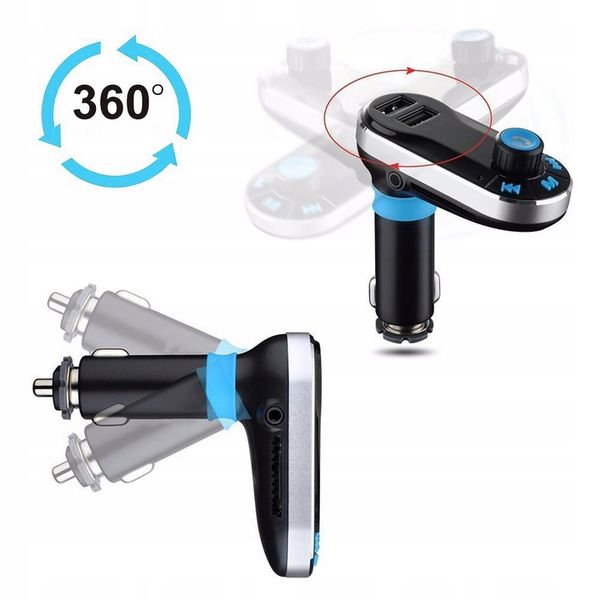 TRANSMITER SAMOCHODOWY FM USB Bluetooth SD AUX zdjęcie 5