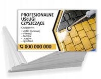 Wizytówki reklamowe 100 szt różne wzory PROFESJONALNE USŁUGI CZYSZCZĄCE