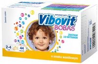 VIBOVIT BOBAS witaminy dla dzieci smak waniliowy 44 saszetki