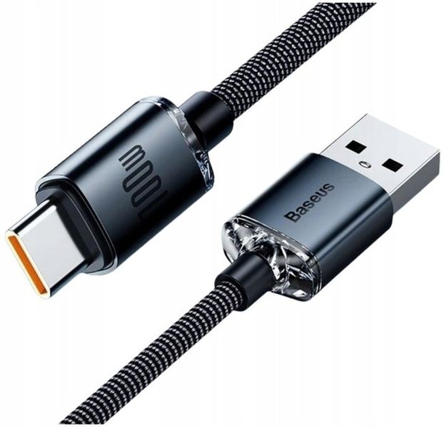 WZMACNIANY KABEL PRZEWÓD BASEUS USB USB-C 100W 6A 2M SZYBKIE ŁADOWANIE zdjęcie 1