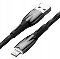 Baseus Glimmer Series kabel USB-A - Lightning 480Mb/s 2.4A 2m czarny