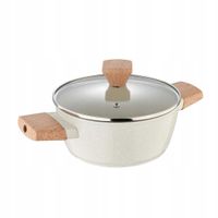 2X GARNEK MARMURKOWY 20cm Z POKRYWĄ BERGNER BG-34745 NATURALLY
