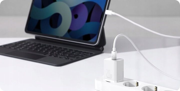 BASEUS SZYBKA ŁADOWARKA DO TELEFONU IPHONE USB-C TYPE-C 20W KABEL LIGHTNING zdjęcie 7