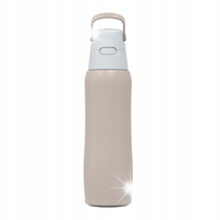 Butelka Filtrująca Stalowa Dafi SOLID Steel Cappuccino 800 ml Wielorazowa