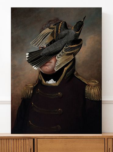 Obraz na płótnie pop art portret generał ptaszek 70x100 cm na Arena.pl