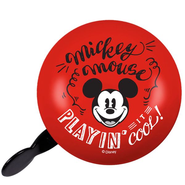 ND15_9149 DZWONEK DO ROWERU RETRO MICKEY RED VINT zdjęcie 2