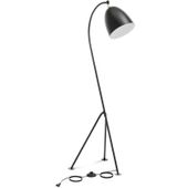 lampa podłogowa metalowa z regulowanym kloszem e27 125 cm