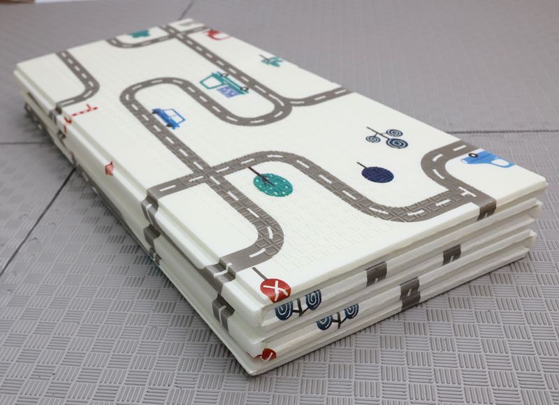 składana mata 200x180x1cm - las/droga zdjęcie 4