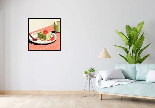 Plakat 70x70cm Deser Matcha na Arena.pl