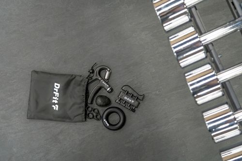Ściskacz do Rąk Zestaw do Treningu Dłoni 5 Elementów Mocne Trwałe DrFit na Arena.pl