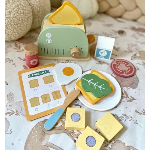 ZESTAW ŚNIADANIOWY  Z DREWNIANYM TOSTEREM na Arena.pl