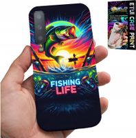 ETUI DO SAMSUNG A7 2018 - WZORY WĘDKARSKIE RYBY POŁÓW WĘDKA PLECKI