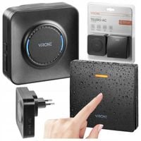 DZWONEK BEZPRZEWODOWY DO DRZWI FURTKI BEZBATERYJNY WODOODPORNY ZASIĘG