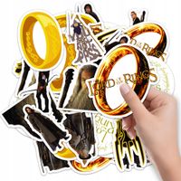 NAKLEJKI NA ZESZYT NALEPKA Z POSTACIAMI FILM WŁADCA PIERŚCIENI WZORY 10SZT