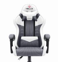 FOTEL GAMINGOWY Biurowy Obrotowy Hell's Chair HC- 1004 White- Grey
