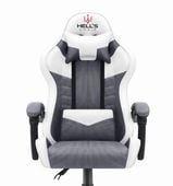 FOTEL GAMINGOWY Biurowy Obrotowy Hell's Chair HC- 1004 White- Grey