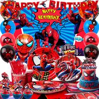 Zestaw Balony Spider-Man Dekoracja Talerzyki Kubeczki Spider-Man 115szt
