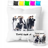 ZESTAW: KUBEK + POSZEWKA - BTS KPOP - PREZENT WIELE WZORÓW + IMIĘ