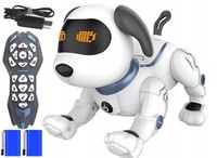 Interaktywny Robo Piesek Zdalnie Sterowany Pilotem Głosem Robi Sztuczki