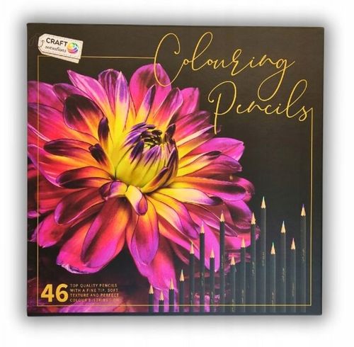 KREDKI OŁÓWKOWE PROFESJONALNE MIĘKKIE DO RYSOWANIA ZESTAW KREDEK 46 W ETUI na Arena.pl