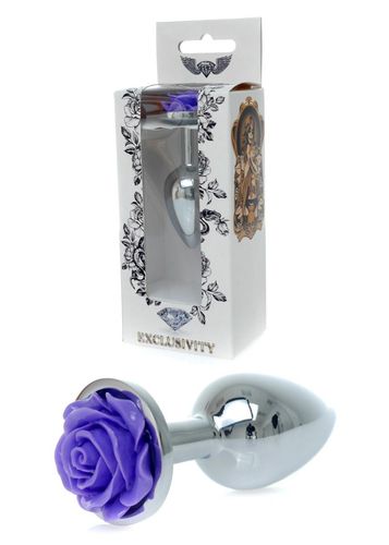 Plug-Jewellery Silver Plug Rose- Purple na Arena.pl
