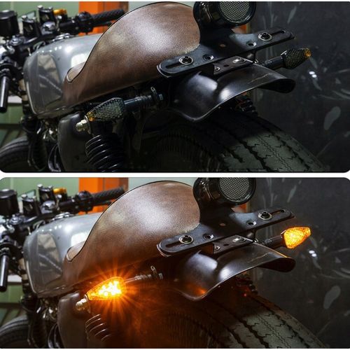 4x KIERUNKOWSKAZY MOTOCYKLOWE QUADA HOMOLOGACJA 12 V CZARNE DYMIONE 14 LED na Arena.pl