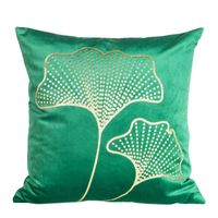 Poszewka welwet zielona złoty nadruk MIŁORZĄB