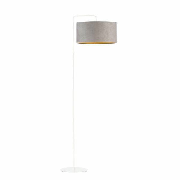 Lampa podłogowa BOLIVIA GOLD biała szara zdjęcie 1