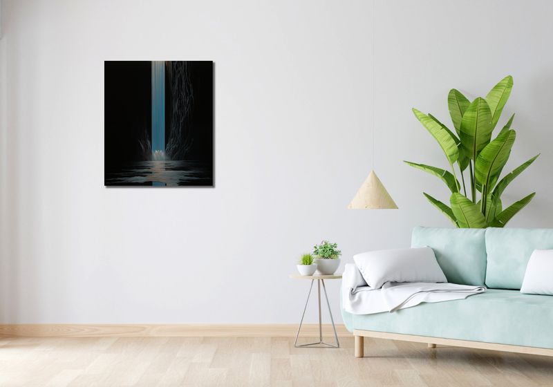 Obraz 60x70cm Wodospad Światła zdjęcie 2