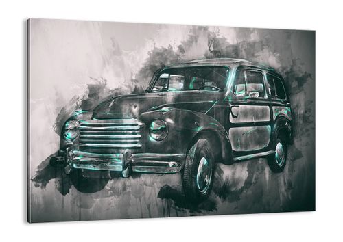 Obraz Na Płótnie - Samochód Retro  - 70X50 Cm - Aa70X50-3834 na Arena.pl
