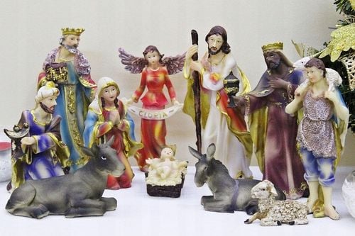 FIGURY DO SZOPKI ŻŁOBKA 15 CM ŻYWICA 11 FIGUR BOŻE NARODZENIE na Arena.pl