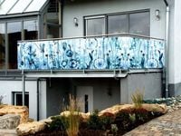 Mata balkonowa NA WYMIAR na balkon wzory kwiatowe i zwierzęce