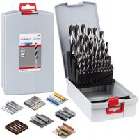 ZESTAW WIERTEŁ do Stali Metalu Drewna PVC 25szt HSS POINTTEQ BOSCH