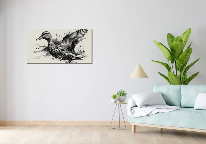 Obraz 100x50cm Gracja Kaczki w Locie zdjęcie 2