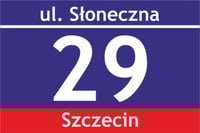 Tablica tabliczka adresowa z numerem domu 30X20 cm Kreator zaprojektuj