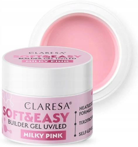 Claresa Soft&Easy Builder Gel Żel Budujący Milky Pink 45g na Arena.pl