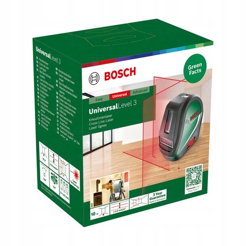 Laser krzyżowy BOSCH Universal Level 3 Basic 0603663904 na Arena.pl