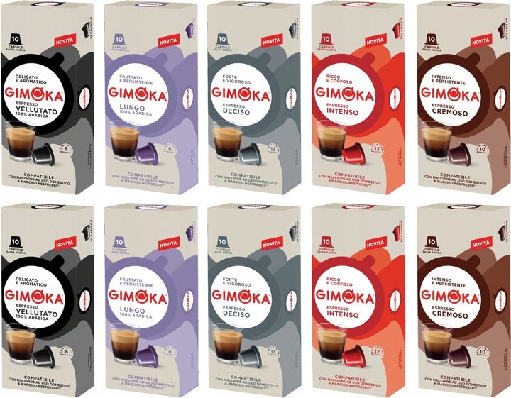 Kapsułki z kawą do NESPRESSO Gimoka MIX x100 zdjęcie 1