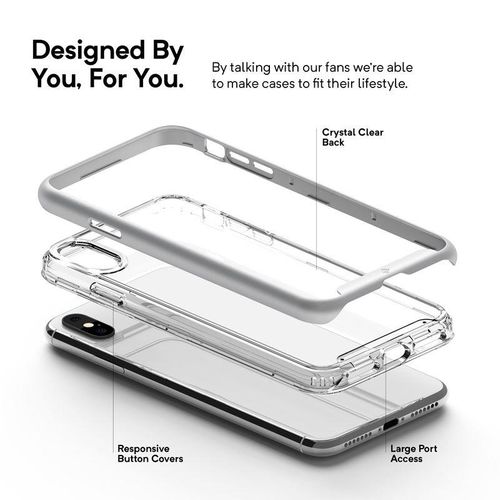 Caseology Skyfall - Etui iPhone Xs Max (srebrne) na Arena.pl