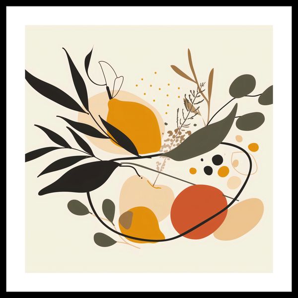 Plakat 60x60cm Botaniczny Wir zdjęcie 3