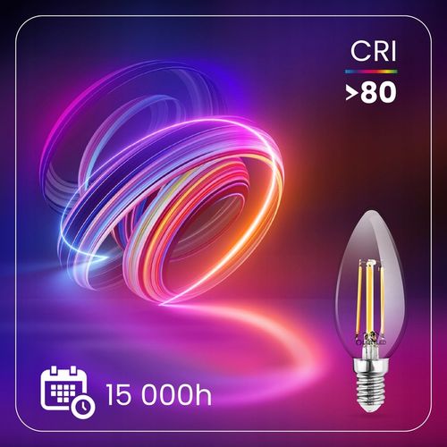 6x Żarówka LED E14 Świeca FILAMENT 7W = 60W Dekoracyjna 3000K LUMILED na Arena.pl