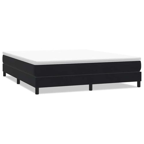Łóżko Box Spring bez materaca Czarne 180x210 cm Aksamit na Arena.pl