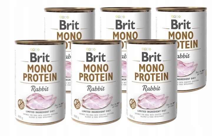BRIT MONO PROTEIN RABBIT 6x400g karma mokra zdjęcie 1