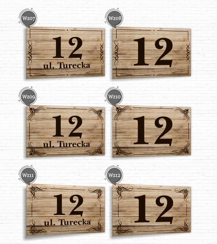 Tabliczka Tablica ADRESOWA ALUMINIOWA Numer domu posesji cyfry ulica 40x30 na Arena.pl
