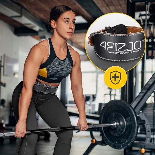 PAS KULTURYSTYCZNY SKÓRZANY STABILIZATOR KRZYŻOWY USZTYWNIAJĄCY KRĘGOSŁUP M na Arena.pl